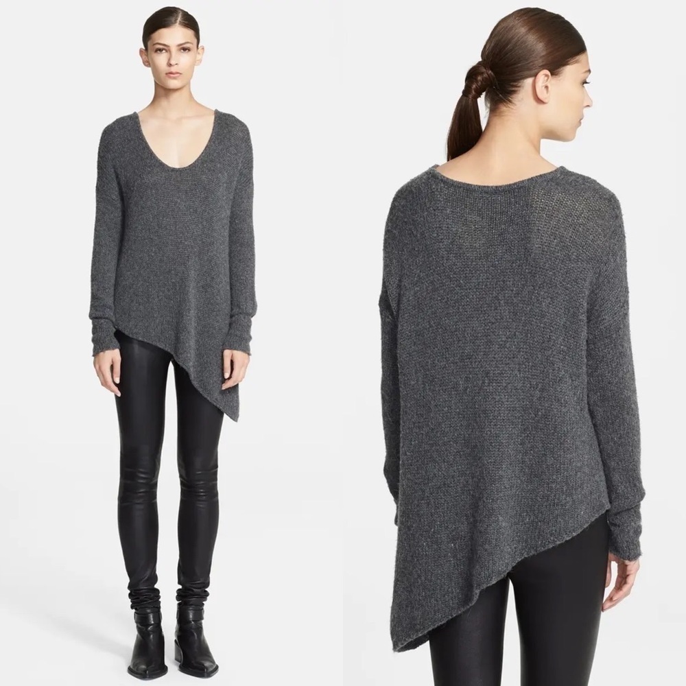 Helmut Lang Deconstructed Asymmetrical Sweater M